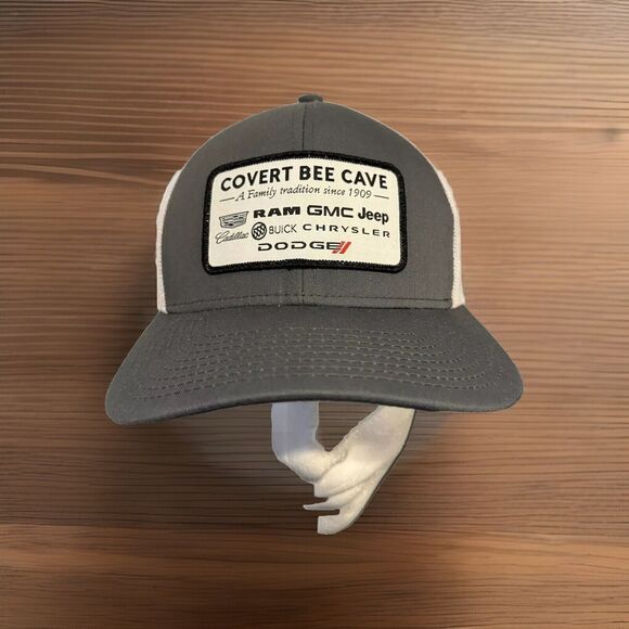 Covert Bee Cave Dealership Hat Trucker Cap Snapback Adj GMC Jeep Dodge Ram Buick - Picture 1 of 7